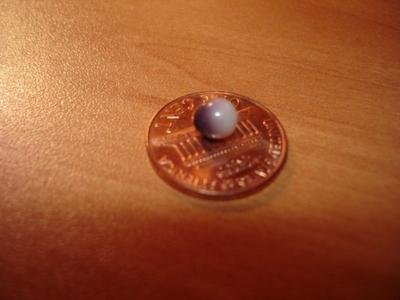 Flawless Purple/Silver/White Quahog Clam Pearl Found 9/