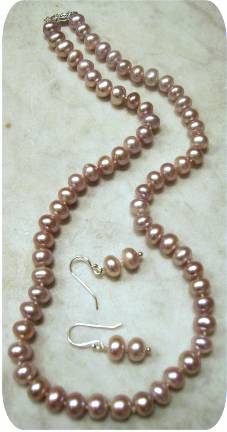 Lavender Freshwater Pearls