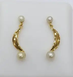 Natural Basra Pearl Dangling Earrings
