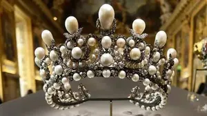 A diadem, or tiara of Empress Eugénie of France was stolen from the Louvre Museum in Paris, Oct. 19, 2025, an official said. (Musée du Louvre / Stéphane Maréchalle)