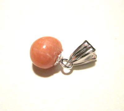 1.35 carat Conch Pearl Light Brownish Pink on Sterling Silver