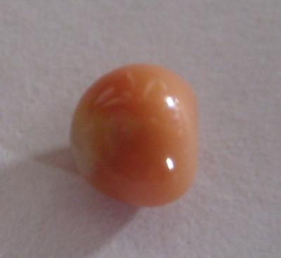 2.1 carats Orange/Pink Baroque Conch Pearl