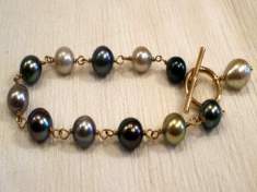 black bracelet pearl tahitian