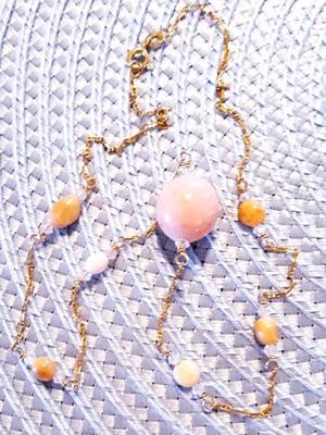 25 carat One of A Kind Queen Conch Pearl Necklace