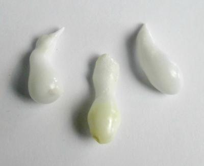 3 Clam Pearls Baroque Drops 29+ carats 22+mm 