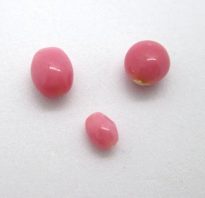 3 Dark Pink Conch Pearls 3+ carats Total