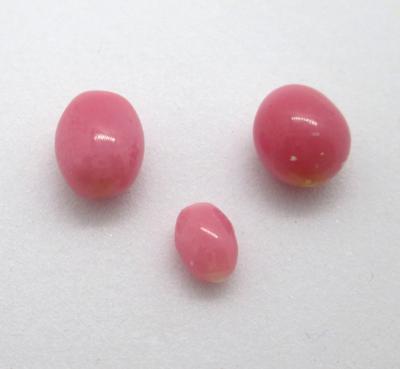 3 Dark Pink Conch Pearls 3+ carats Total