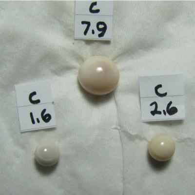3 pearls of Cassis 12cts total weight 
