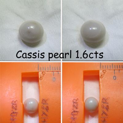 3 pearls of Cassis 12cts total weight 