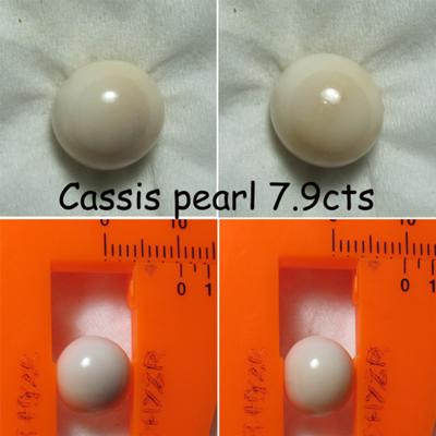 3 pearls of Cassis 12cts total weight 