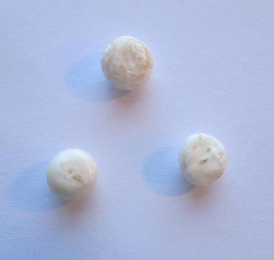 3 Scallop Pearls Set 4.30 carats 7mm & 6mm