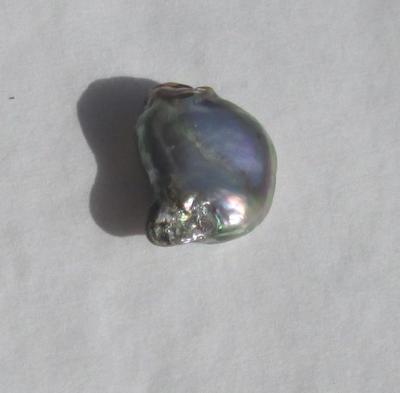 4 carats Abalone Pearl Flat Drop Shape 12mm