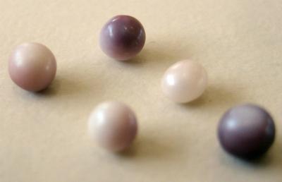 5 natural pearls from blue mussel