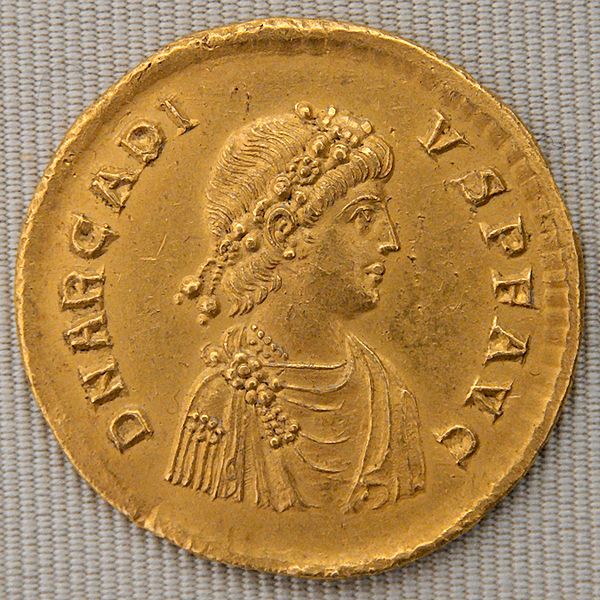 Arcadius gold coin Arcadius gold coin