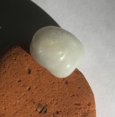 6.95 carat Clam Pearl with Flame  - Curled Drop Shape