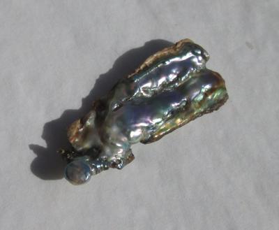 8 carat Abalone Pearl Baroque Iridescence