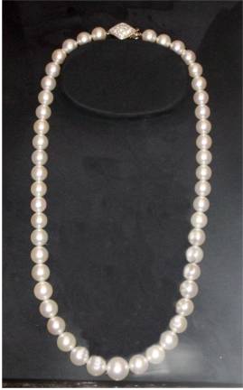 Mikimoto string of pearls necklace