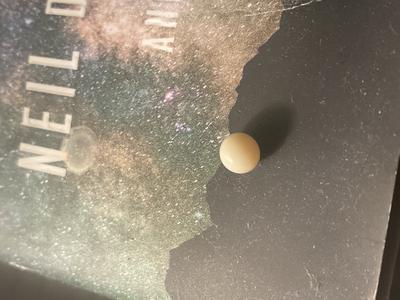 white round pearl from my Little Neck Clams