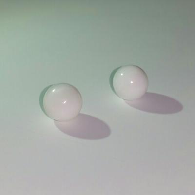 A Pair of White Clam Pearls