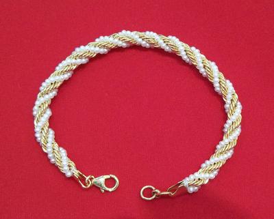 Adjustable Natural Basra Pearl Bracelet