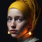  AI Girl with a Pearl