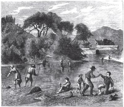 Pearling in Winooski River - Vermont, USA