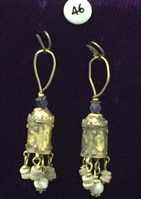 Ancient pearl jewelry at Rockefeller Museum Jerusalem