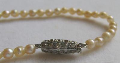 Antique Edwardian Natural Saltwater Pearl LONG Necklace