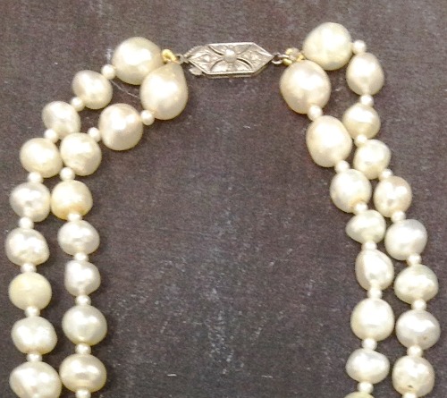 antique natural pearl necklace