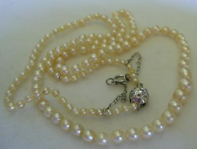 tiffany pearl diamond necklace