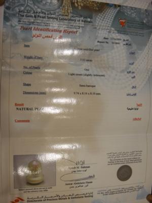 3.52carat Bahrain Lab Certificate