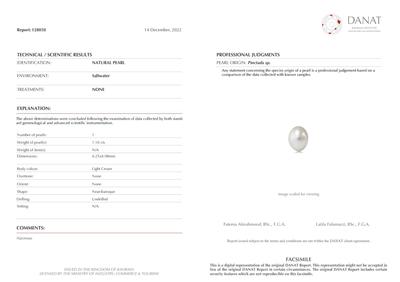 Basra Natural Pearl 1.10 Carat