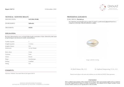 Basra Natural Pearl 11.28 Carat