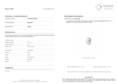 Basra Natural Pearl 2.15 Carat