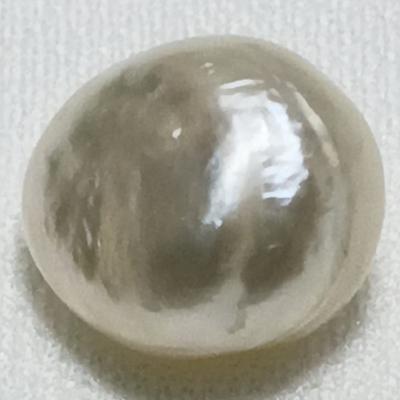 Basra Natural Pearl 6.28 Carat 11mm Button Shape