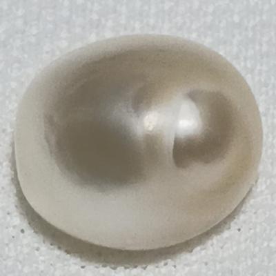 Basra Natural Pearl 6.54 Carat Button High Luster