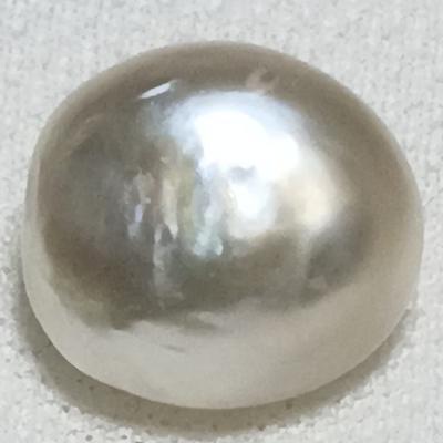 Basra Natural Pearl 6.54 Carat Button High Luster