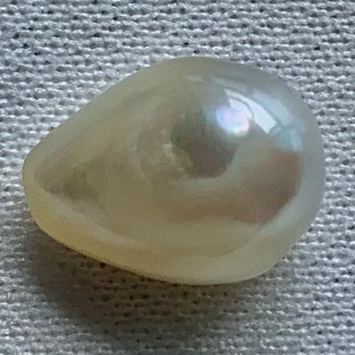 Basra Natural Pearl 6.38 Carat Drop Shape