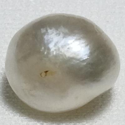 Basra Natural Pearl 8.97 Carat 12mm Semi-Baroque 