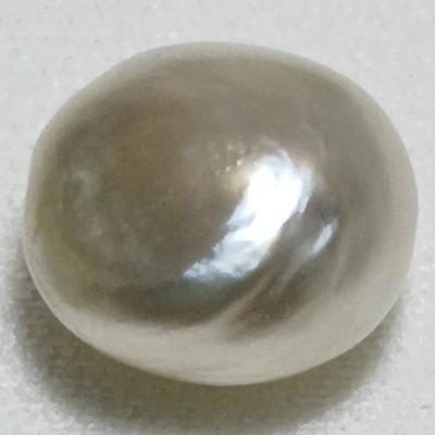 Basra Natural Pearl 8.82 Carat Button High Luster 12mm