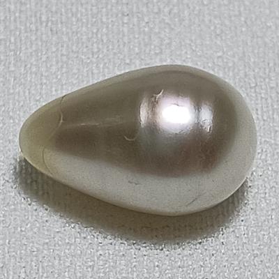 Basra Natural Pearl 9.16 Carat Drop Shape 15mm