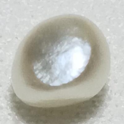 Basra Natural Pearl Baroque Light Silver 5mm