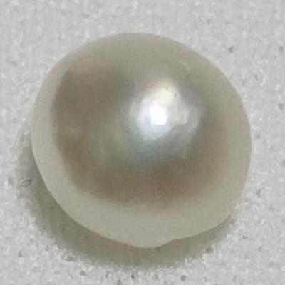 Basra Natural Pearl Near Button Shape 6mm 1.21 Carat