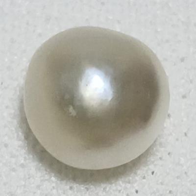 Basra Natural Pearl Near Button Shape 6mm 1.21 Carat