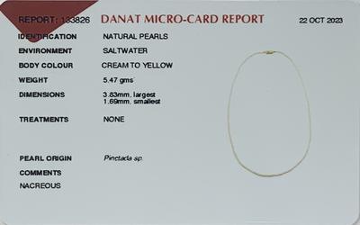 Basra Natural Pearl Necklace 27.35 Carat