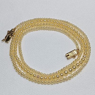 Basra Natural Pearl Necklace Strand 23.75 Carats