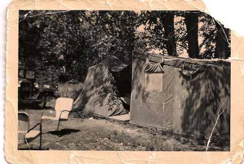 Bedroom tent clamming camp