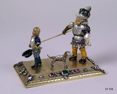 Blind man led by a boy, Johann Heinrich Köhler(1669-1736) jeweler