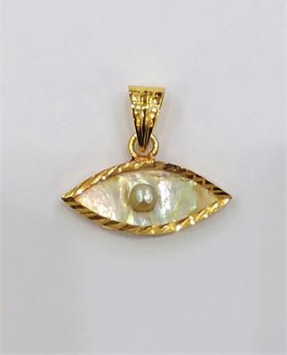 Blister Basra Pearl and Mother of Pearl Pendant