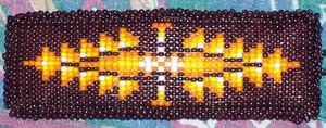 Brown Orange Yellow Beading